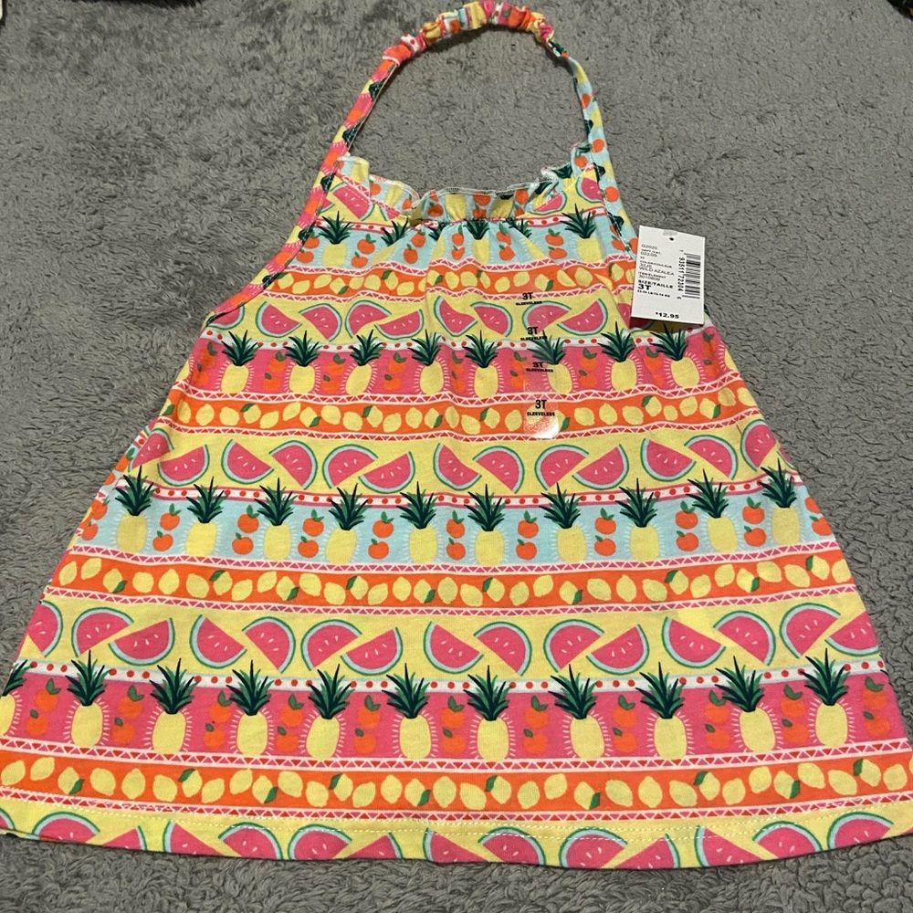 NWT🎉 toddler fruit print halter top